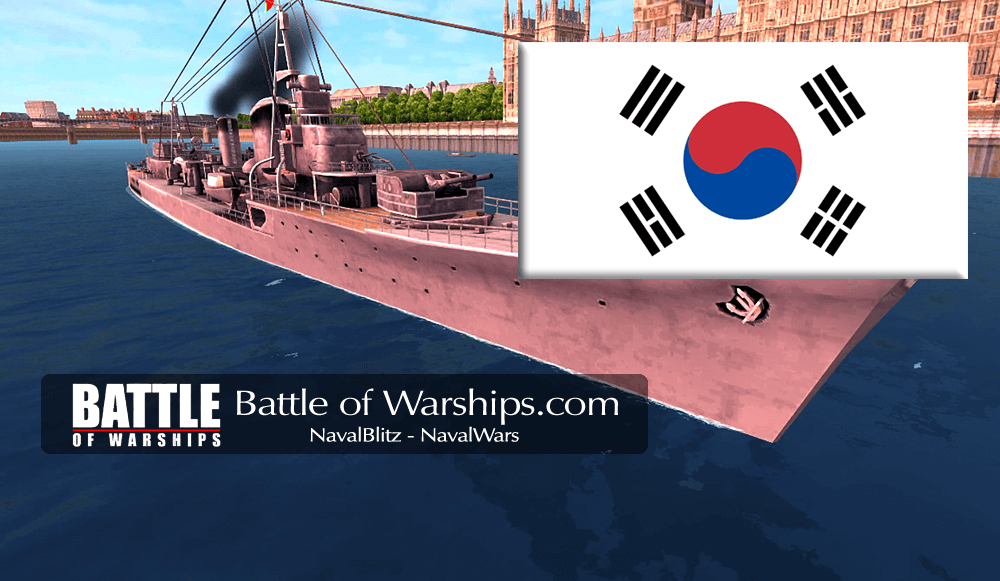 SHIMAKAZE and KORIA flag - Battle of Warships