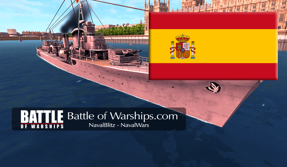 SHIMAKAZE SPAIN flag - Battle of Warships
