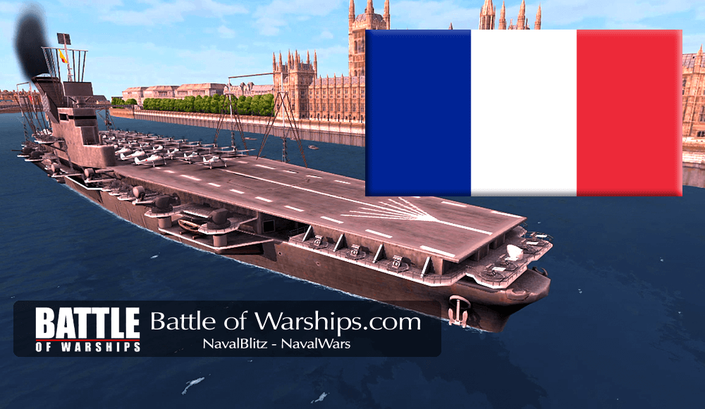 SHINANO and FRANCE flag - Battle of Warships