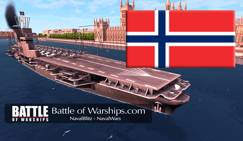 SHINANO and NORWAY flag - Battle of Warships