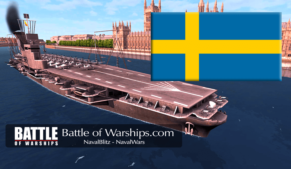 SHINANO and SWEDEN flag - Battle of Warships
