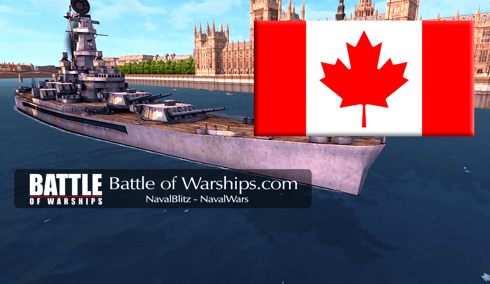SOUTH DAKOTA and CANADA flag - Battle of Warships