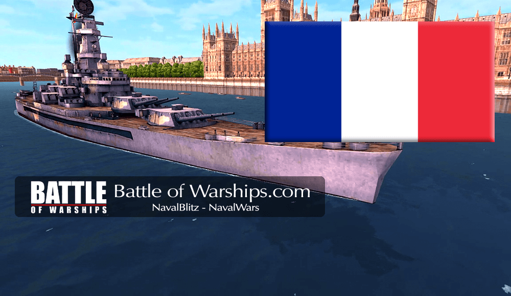 SOUTH DAKOTA and FRANCE flag - Battle of Warships