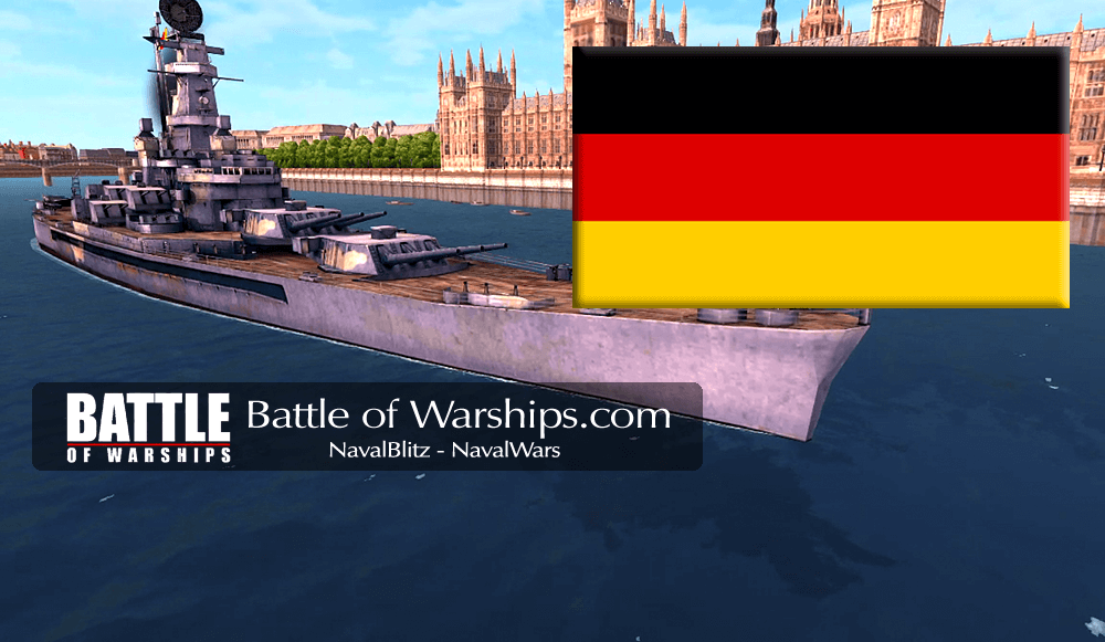 SOUTH DAKOTA and GERMANY flag - Battle of Warships