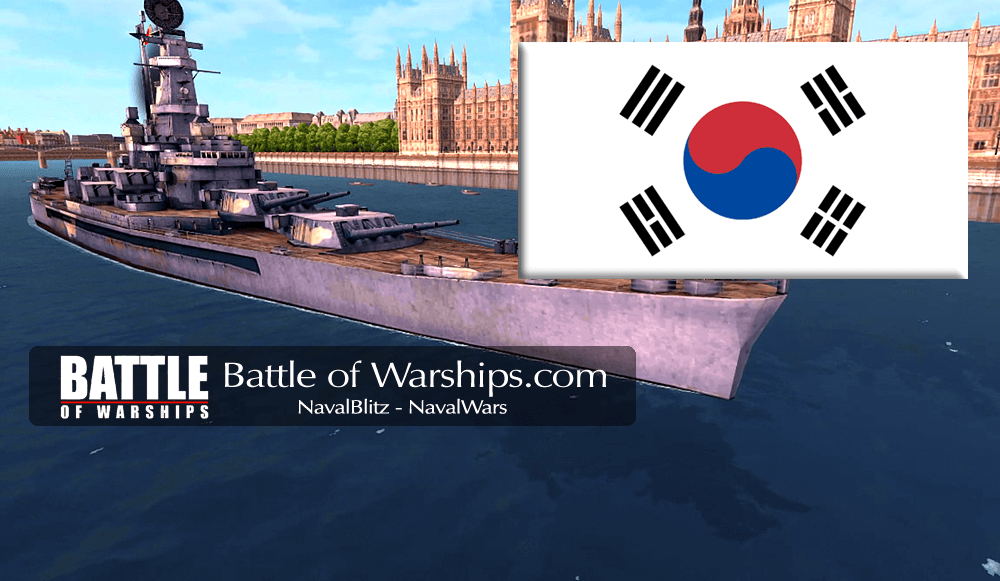SOUTH DAKOTA and KORIA flag - Battle of Warships