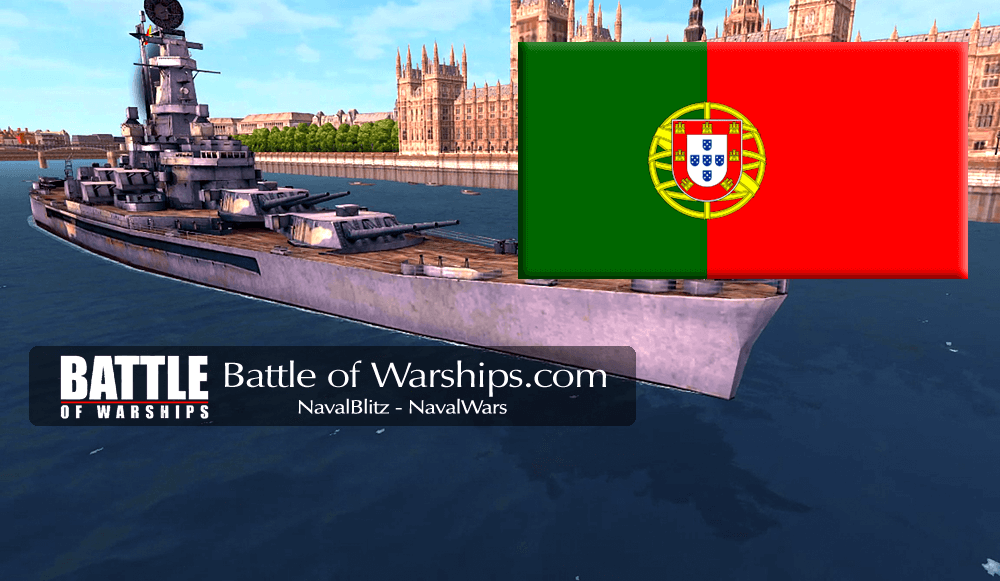 SOUTH DAKOTA and PORTUGAL flag - Battle of Warships