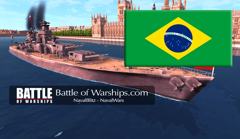 SOVETSKY SOYUZ and Brazil flag - Battle of Warships