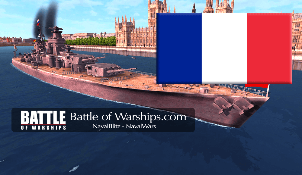 SOVETSKY SOYUZ and FRANCE flag - Battle of Warships