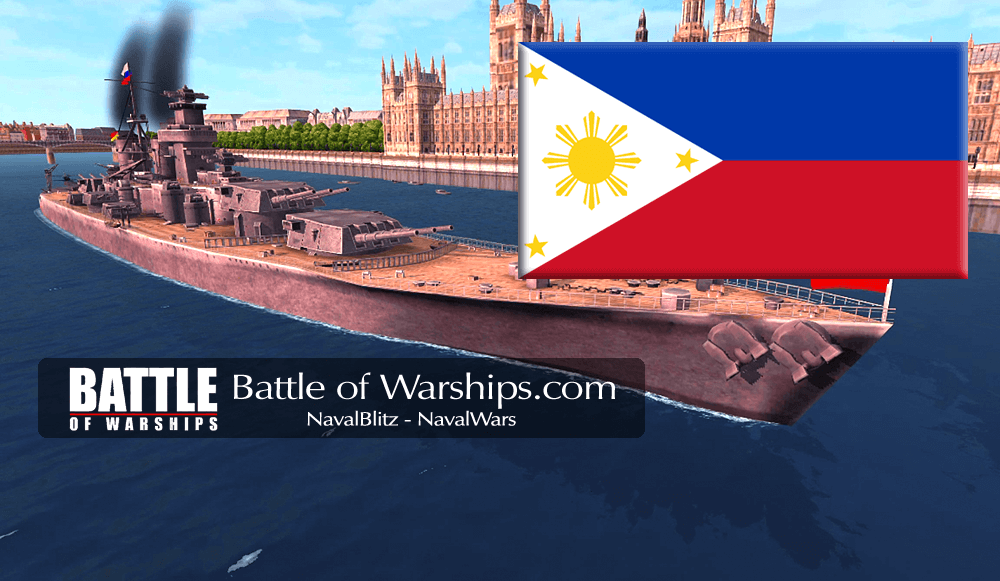 SOVETSKY SOYUZ and PILIPPINES flag - Battle of Warships