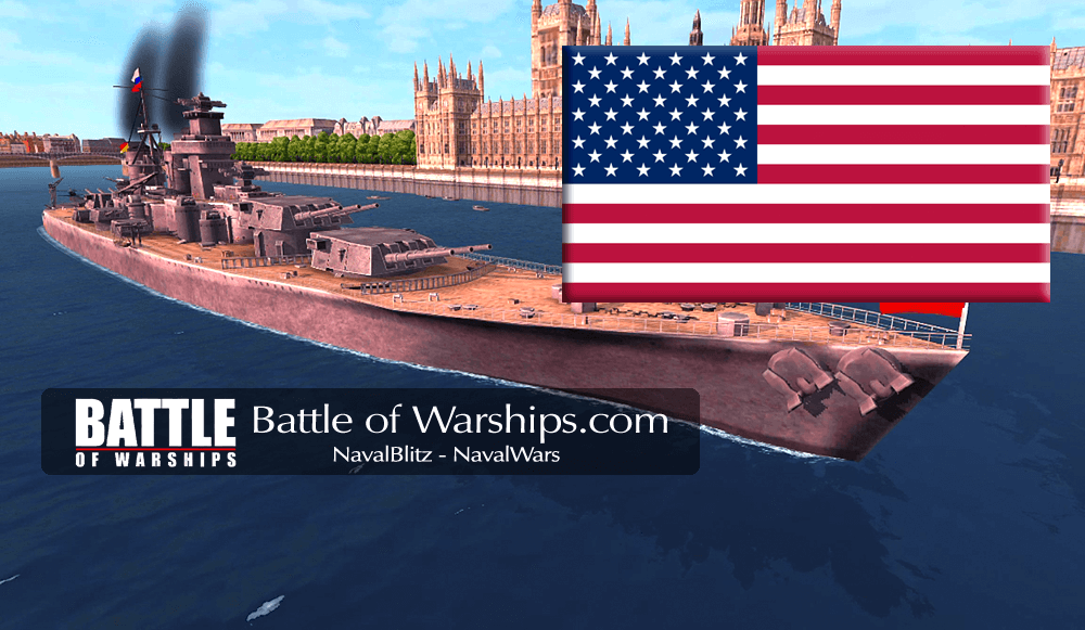 SOVETSKY SOYUZ and USA flag - Battle of Warships