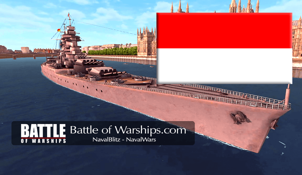 Super-ALSACE and INDNESIA flag - Battle of Warships