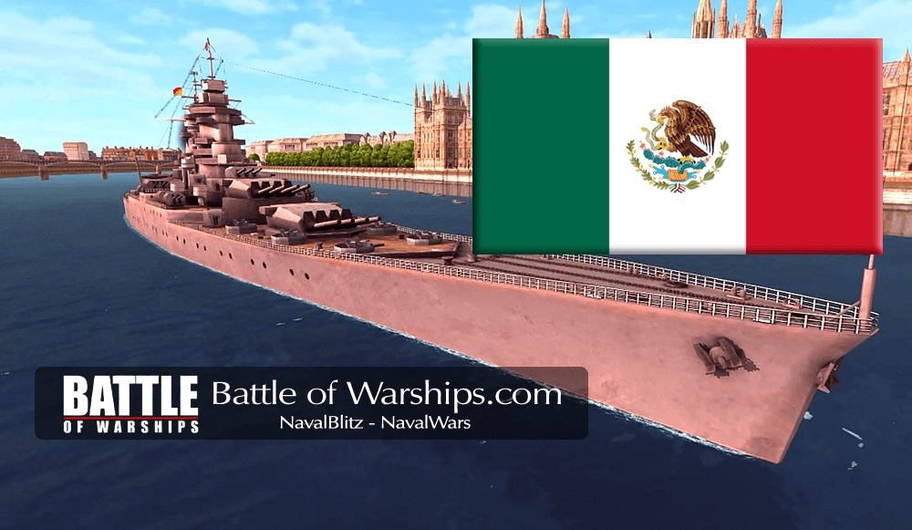Super-ALSACE and MEXICO flag - Battle of Warships
