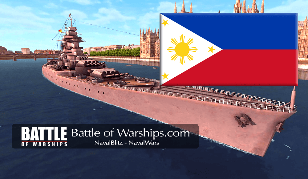 Super-ALSACE and PILIPPINES flag - Battle of Warships