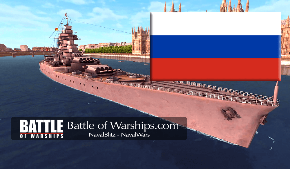 Super-ALSACE and RUSSIA flag - Battle of Warships