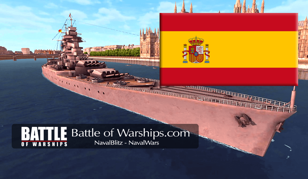 Super-ALSACE SPAIN flag - Battle of Warships