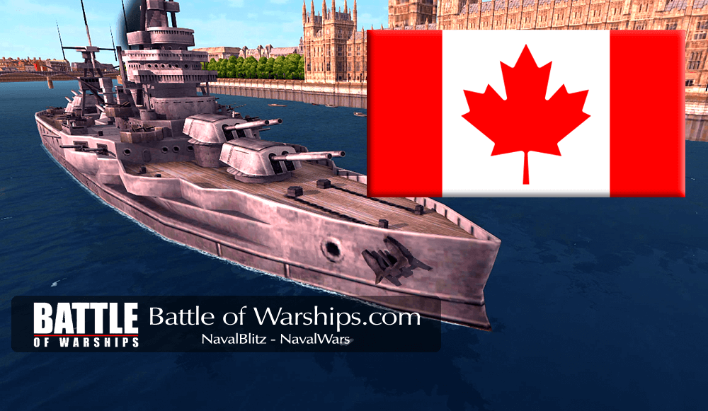TEXAS and CANADA flag - Battle of Warships