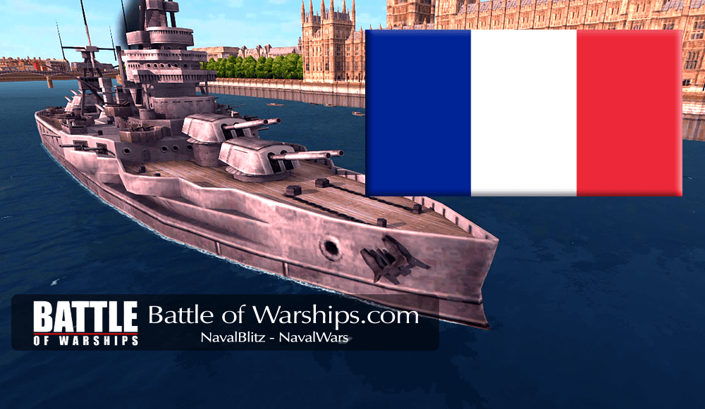 TEXAS and FRANCE flag - Battle of Warships