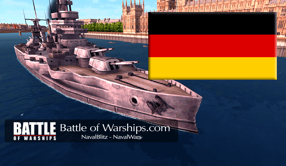 TEXAS and GERMANY flag - Battle of Warships