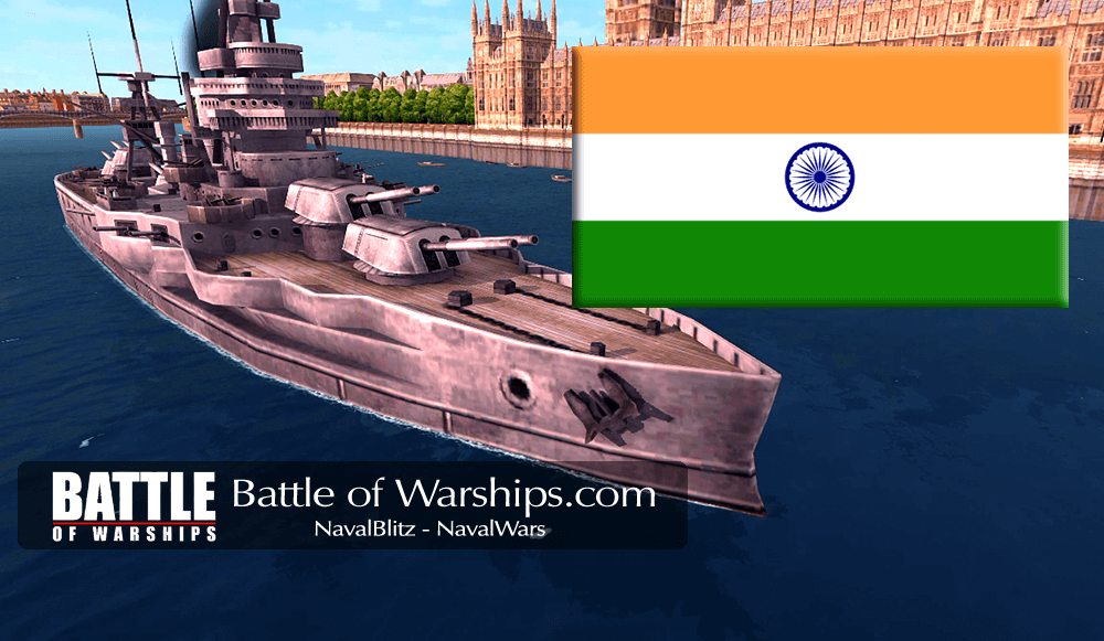 TEXAS and INDIA flag - Battle of Warships