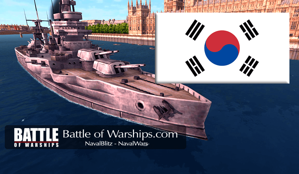 TEXAS and KORIA flag - Battle of Warships