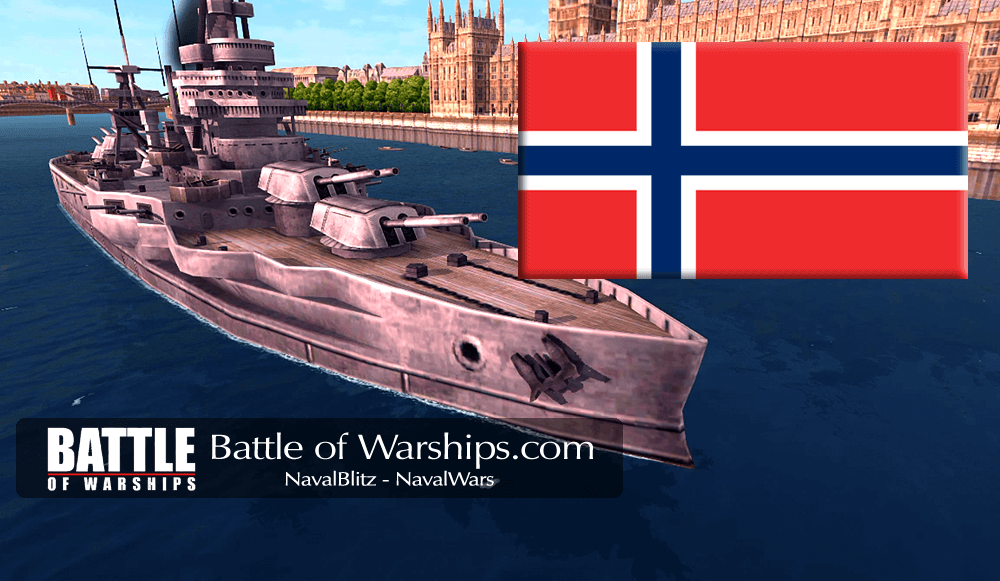 TEXAS and NORWAY flag - Battle of Warships