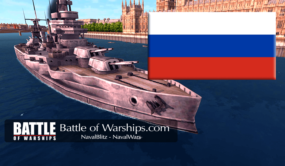 TEXAS and RUSSIA flag - Battle of Warships
