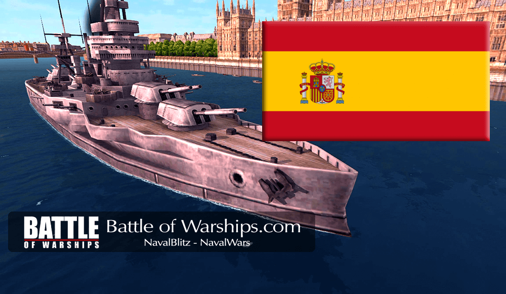 TEXAS and SPAIN flag - Battle of Warships