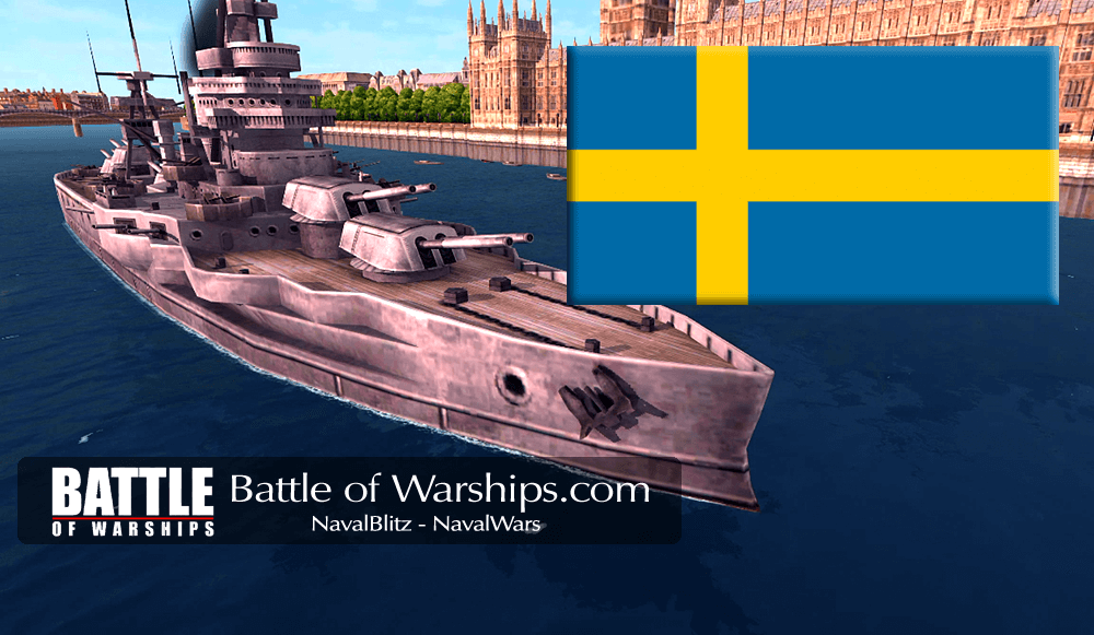TEXAS and SWEDEN flag - Battle of Warships