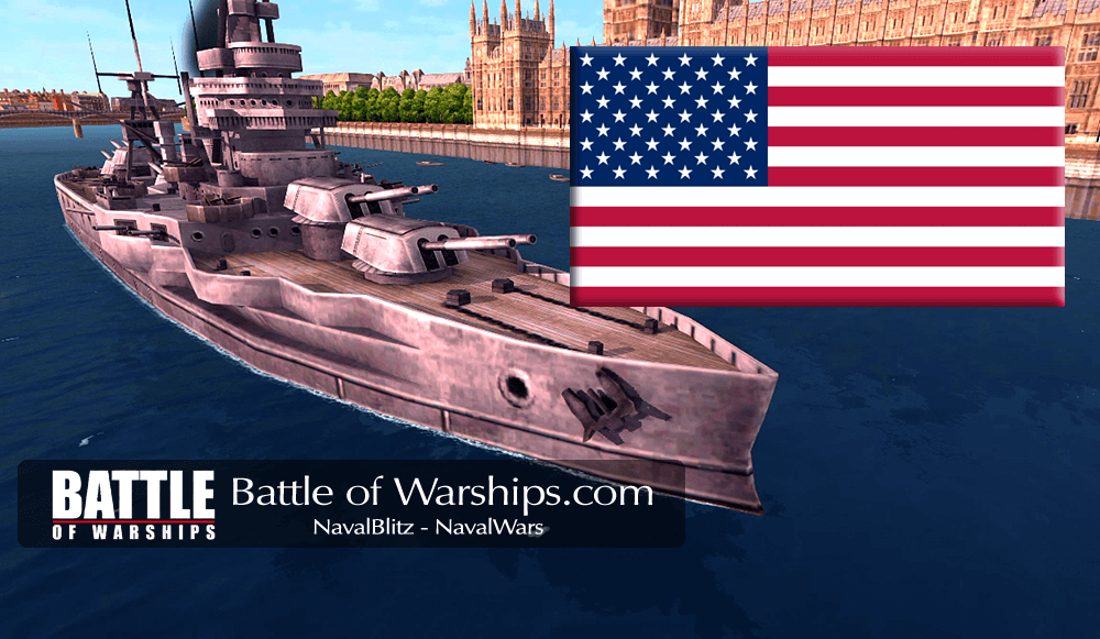 TEXAS and USA flag - Battle of Warships