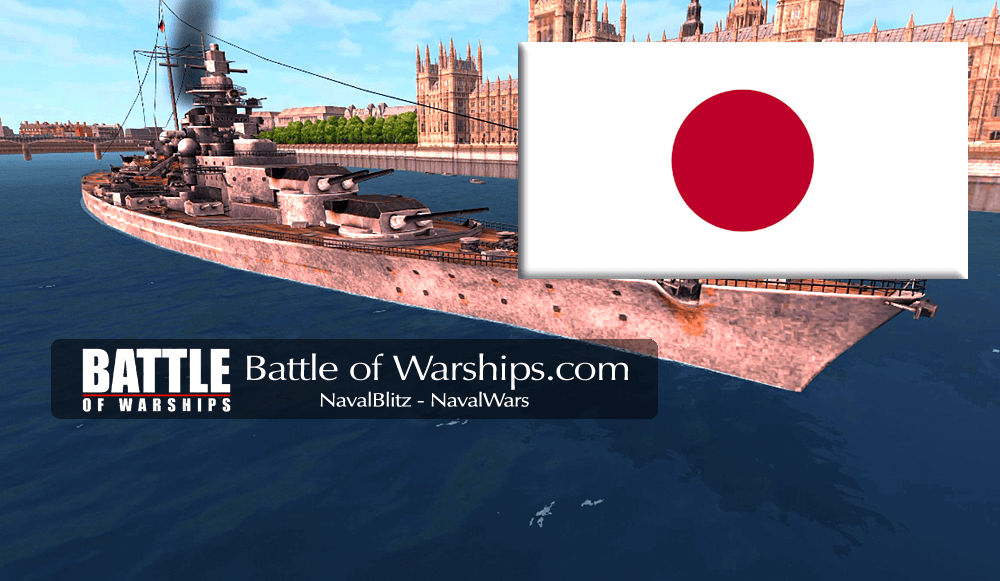 TIRPITZ and JAPAN flag - Battle of Warships