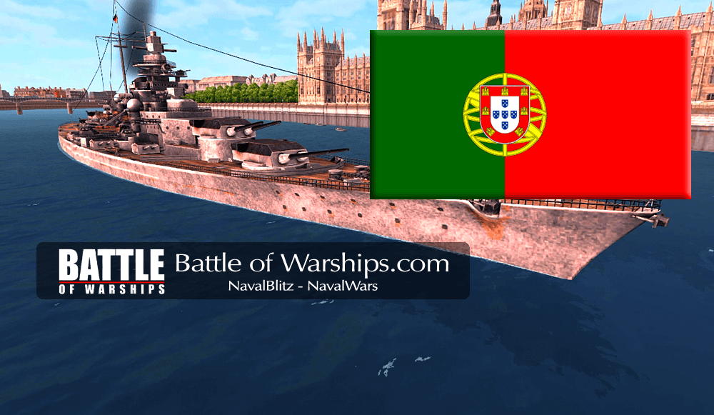 TIRPITZ and PORTUGAL flag - Battle of Warships