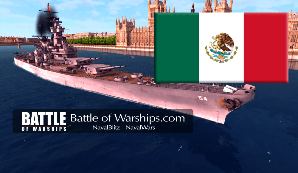 WISCONSIN and MEXICO flag - Battle of Warships