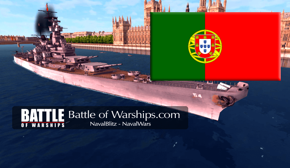 WISCONSIN and PORTUGAL flag - Battle of Warships