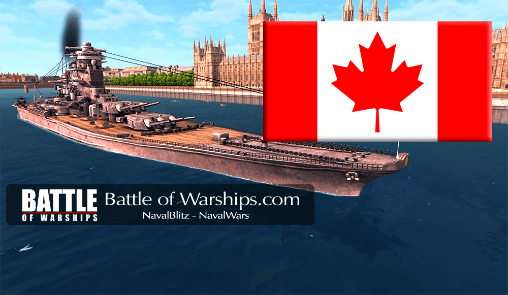 YAMATO and CANADA flag - Battle of Warships