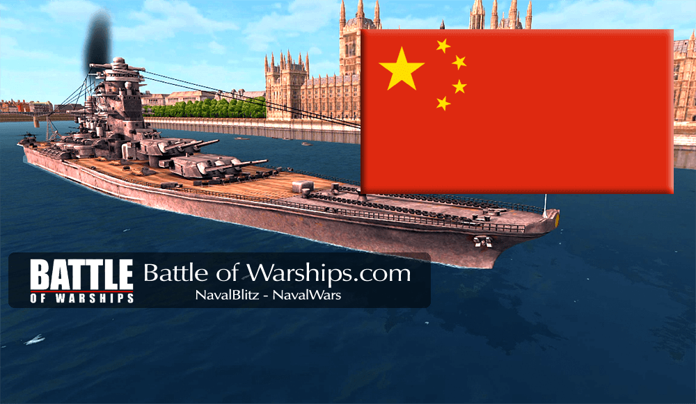 YAMATO and CHINA flag - Battle of Warships