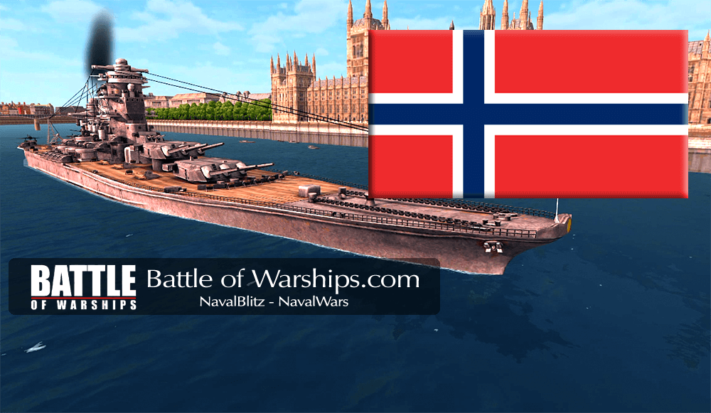 YAMATO and NORWAY flag - Battle of Warships