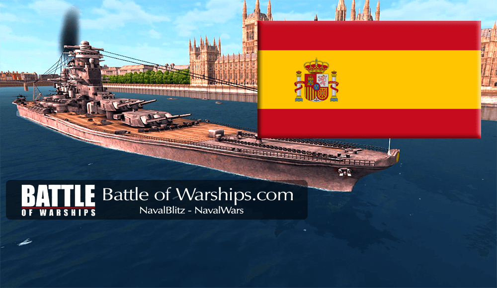 YAMATO and SPAIN flag - Battle of Warships