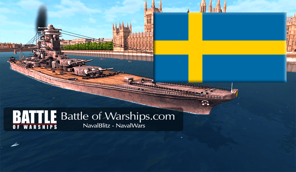 YAMATO and SWEDEN flag - Battle of Warships