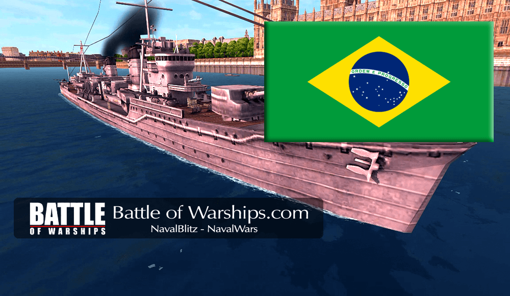 YUKIKAZE and Brazil flag - Battle of Warships