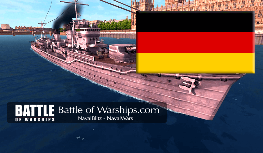 YUKIKAZE and GERMANY flag - Battle of Warships