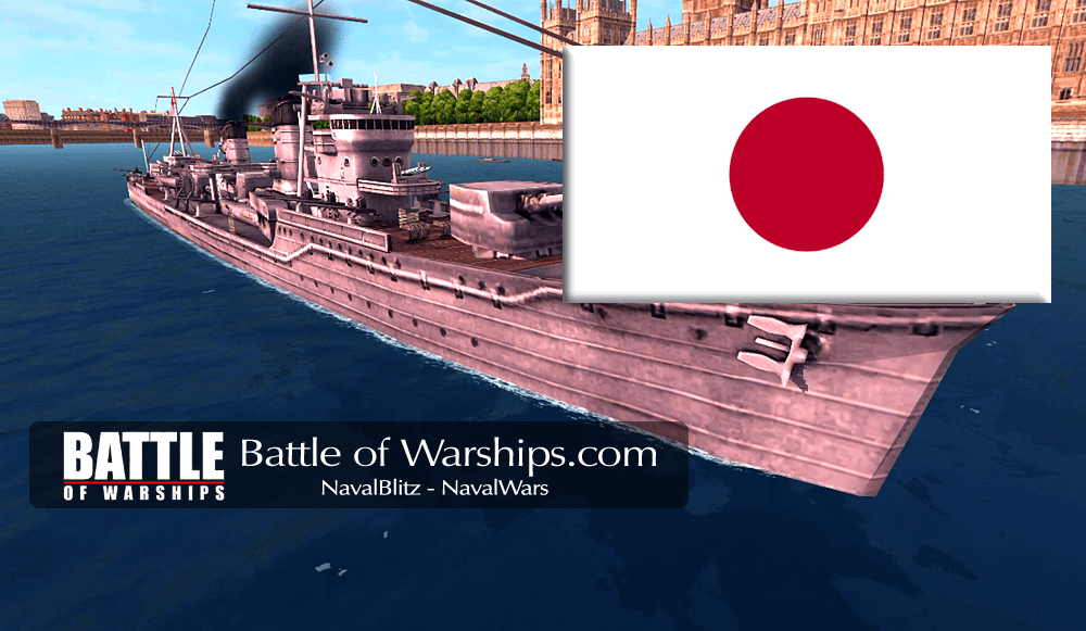 YUKIKAZE and JAPAN flag - Battle of Warships