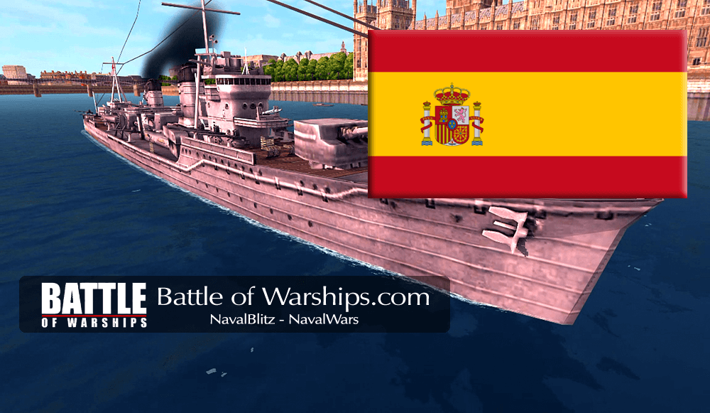 YUKIKAZE SPAIN flag - Battle of Warships