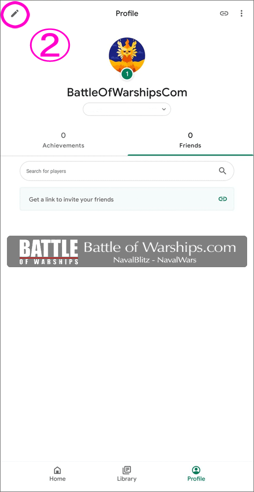 How to change the nickname android 03 - Battle of Warships